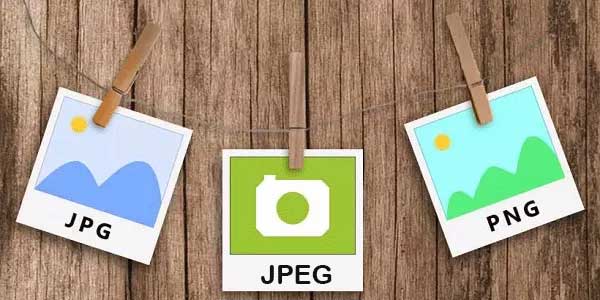 JPEG, JPG, PNG en WEBP afbeeldingsindelingen